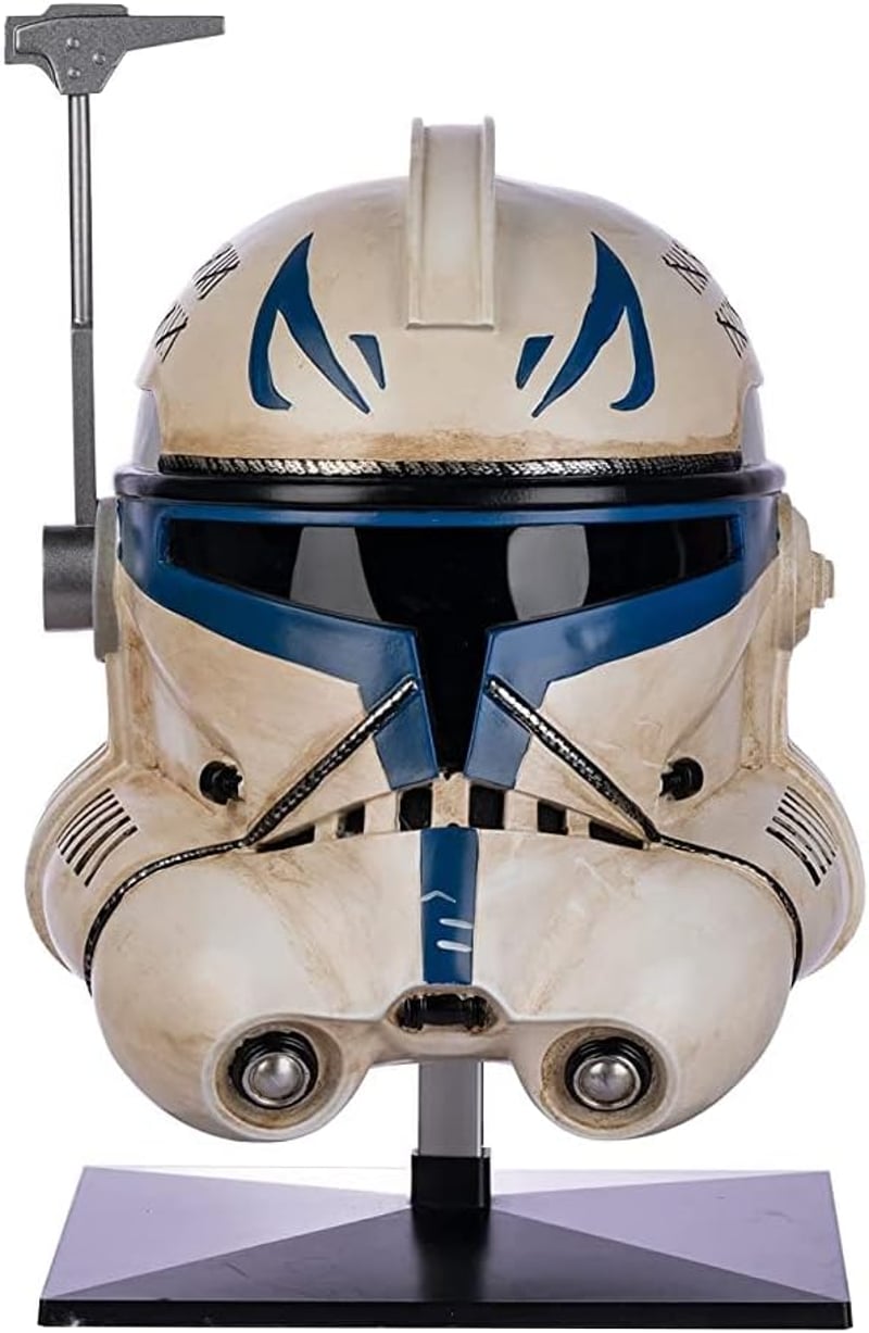 Novanime Rex Sisak - Star Wars Cosplay Jelmez Maszk Részletgazdag Gyűjtői Darab, PVC Anyagból, 20-24,4 Hüvelykes Fejméret