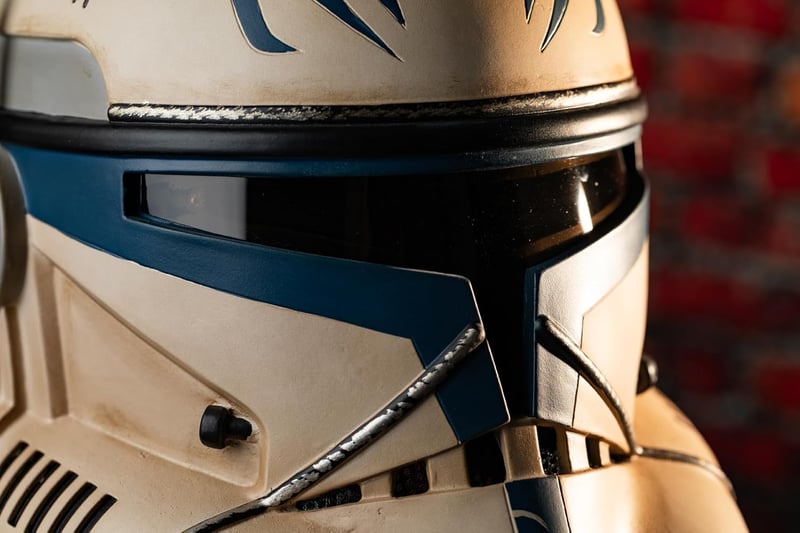Novanime Rex Sisak - Star Wars Cosplay Jelmez Maszk Részletgazdag Gyűjtői Darab, PVC Anyagból, 20-24,4 Hüvelykes Fejméret