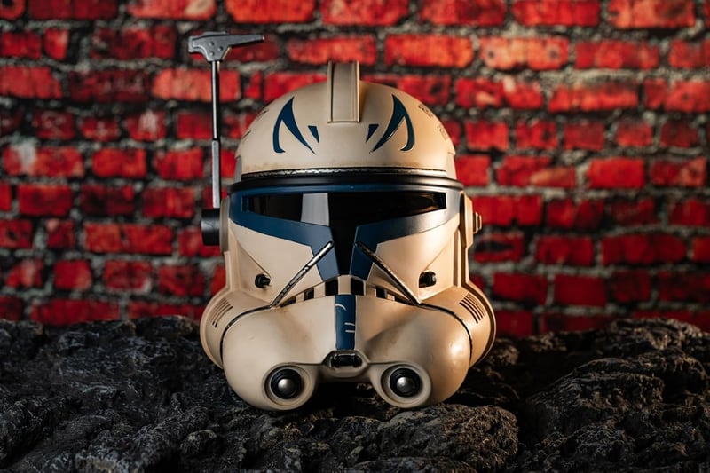 Novanime Rex Sisak - Star Wars Cosplay Jelmez Maszk Részletgazdag Gyűjtői Darab, PVC Anyagból, 20-24,4 Hüvelykes Fejméret