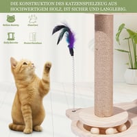 Novelfun Macskakarmoló Fa Játékfa Madaras Pihenővel Kicsi és Közepes Macskáknak 5