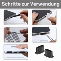 Silikónová protiprachová sada Noviatrix USB-C – 20-dielne balenie pre smartfóny 5
