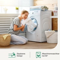 Matracový topper Novilla 120x190x5 cm z gélovej pamäťovej peny s prateľným poťahom na boxspring posteľ a pohovku 8