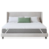 Novilla topper na matrac 140x200 cm, hrúbka 5 cm, gélová pamäťová pena, chránič matraca, protišmykový, prateľný poťah, certifikát Oeko-Tex, na boxspringovú posteľ 1