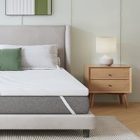 Novilla topper na matrac 140x200 cm, hrúbka 5 cm, gélová pamäťová pena, chránič matraca, protišmykový, prateľný poťah, certifikát Oeko-Tex, na boxspringovú posteľ 2