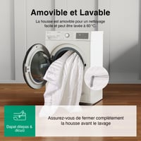 Saltea din spumă rece Novilla 140x190 cm, grosime 12 cm, suport ergonomic cu 7 zone de confort, husă detașabilă și lavabilă, certificată Oeko-TEX și CertiPUR-US 6