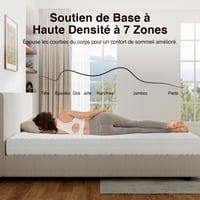 Saltea din spumă rece Novilla 140x190 cm, grosime 12 cm, suport ergonomic cu 7 zone de confort, husă detașabilă și lavabilă, certificată Oeko-TEX și CertiPUR-US 5