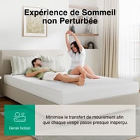 Saltea din spumă rece Novilla 140x190 cm, grosime 12 cm, suport ergonomic cu 7 zone de confort, husă detașabilă și lavabilă, certificată Oeko-TEX și CertiPUR-US 8