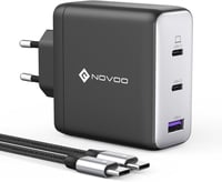 NOVOO 120W GaN III USB-C töltő 3 porttal MacBook Pro, iPad Pro, iPhone 15 gyorstöltéshez 1