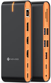 NOVOO 15-u-1 USB-C priključna stanica – 8K DP, dvostruki 4K HDMI, trostruki monitor 1