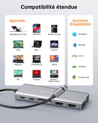 NOVOO RM12A 12-v-1 USB-C dokovacia stanica so 4K 60Hz HDMI výstupom – adaptér pre laptop (hub) 7