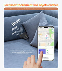NOVOO Nabíjateľný lokalizátor kariet s bezdrôtovým nabíjaním, ultra tenký Bluetooth tracker, kompatibilný s Apple Find My, pre peňaženky, tašky a pasy, iOS 4