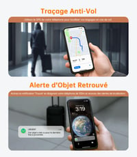 NOVOO Nabíjateľný lokalizátor kariet s bezdrôtovým nabíjaním, ultra tenký Bluetooth tracker, kompatibilný s Apple Find My, pre peňaženky, tašky a pasy, iOS 8