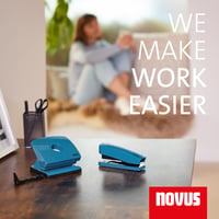 Dierovač Novus B220 Colour ID 2.0 – kapacita 20 listov, kovové funkčné časti, farba bright petrol 6