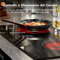 NOXTON 4 égőfejes beépíthető kerámia főzőlap 60 cm, csúsztatható vezérlés 3