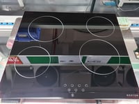 NOXTON 60 cm-es Üvegkerámia Főzőlap 4 Égővel Fekete Elektromos Érintésvezérlés 9 Fokozat 10