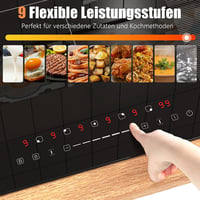 NOXTON indukciós főzőlap 5 zónás, 2 Flex zóna, 77 cm, 7200 W 4