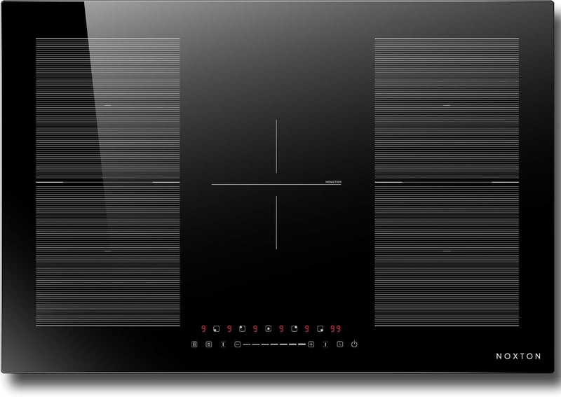 NOXTON indukciós főzőlap 5 zónás, 2 Flex zóna, 77 cm, 7200 W