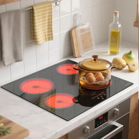 NOXTON üvegkerámia főzőlap 60 cm 4 égő beépíthető, érintő vezérlés 9 fokozat, időzítő és gyerekzár, 6000 W 220-240 V 8