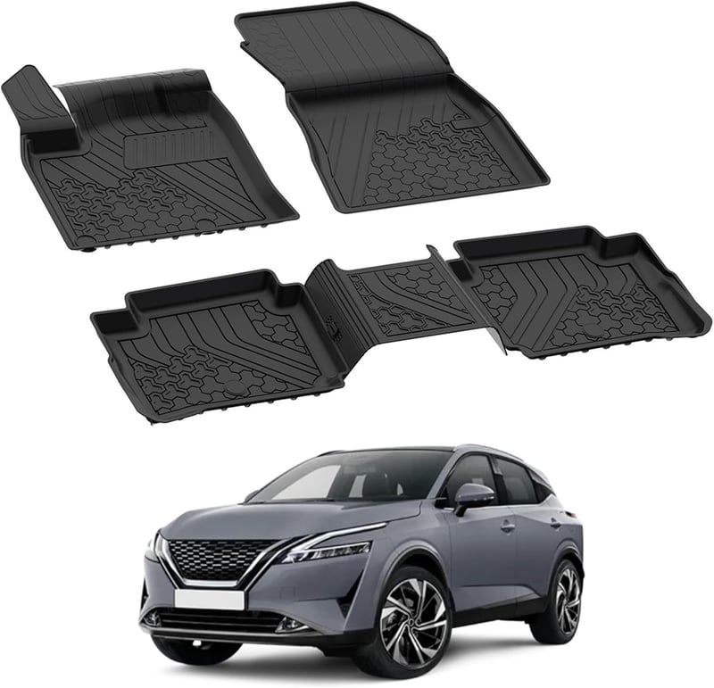 noxx Nissan Qashqai e-Power 2022-2023 gumiszőnyeg szett 4.5D fekete 5 részes