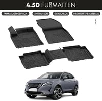 noxx Nissan Qashqai e-Power 2022-2023 gumiszőnyeg szett 4.5D fekete 5 részes 2