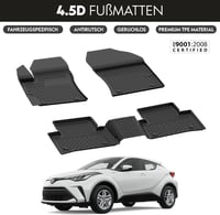 noxx Toyota CH-R 2020-2024 autó gumiszőnyeg szett 5 részes fekete 2