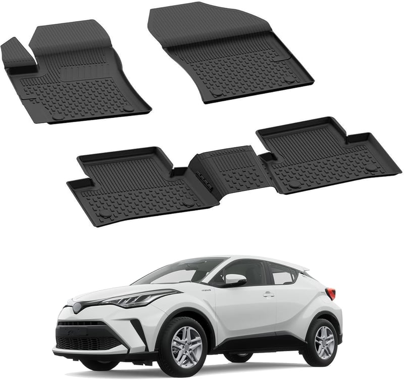 noxx Toyota CH-R 2020-2024 autó gumiszőnyeg szett 5 részes fekete
