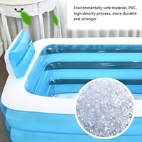 Nafukovacia vaňa pre dospelých NOYHHAV, kúpeľné hydroterapeutické vedro, dvojitá skladacia PVC vaňa s elektrickou pumpou 5
