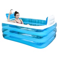 Nafukovacia vaňa pre dospelých NOYHHAV, kúpeľné hydroterapeutické vedro, dvojitá skladacia PVC vaňa s elektrickou pumpou 1