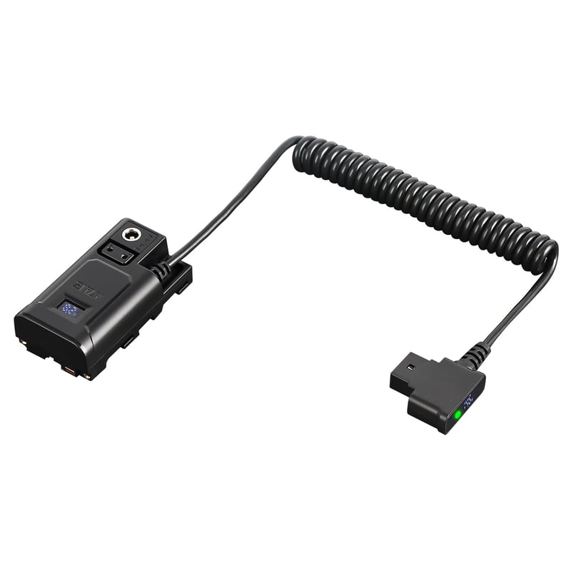 Adaptor de alimentare D-Tap pentru înlocuirea acumulatorului NP-F, destinat monitoarelor Atomos și SmallHD