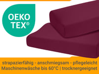 npluseins set de 2 huse elastice pentru pernă terapeutică 1450.2049, 40-45 x 60-80 cm, mărimea L, culoare vișiniu 6