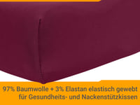 npluseins set de 2 huse elastice pentru pernă terapeutică 1450.2049, 40-45 x 60-80 cm, mărimea L, culoare vișiniu 4
