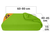 npluseins 2 ks napínacie obliečky na terapeutický vankúš 1450.2049, 40-45 x 60-80 cm, bordová elastická obliečka na vankúš veľkosť L 3