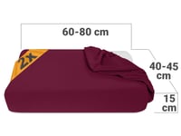 npluseins set de 2 huse elastice pentru pernă terapeutică 1450.2049, 40-45 x 60-80 cm, mărimea L, culoare vișiniu 3