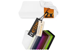 Husă pernă pentru gât npluseins, set de 2 bucăți - 959.1234 Husă elastică pentru pernă medicinală, mărimea M, 35-40 x 55-60 cm, alb imaculat