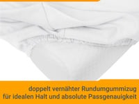 npluseins Navlaka za jastuk za vrat 2 kom - 959.1234 Zdravstveni jastuk Rastezljiva navlaka M 35-40 x 55-60 cm Snježno bijela 5