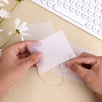 NQEUEPN Műanyag Hímzőháló Szett - 4 db Fehér Műanyag Keresztszemes Háló (34,5 x 26,4 cm, 10 CT) - Kézimunkához, DIY Projektekhez, Horgolásho 6