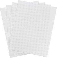 NQEUEPN Műanyag Hímzőháló Szett - 4 db Fehér Műanyag Keresztszemes Háló (34,5 x 26,4 cm, 10 CT) - Kézimunkához, DIY Projektekhez, Horgolásho 1
