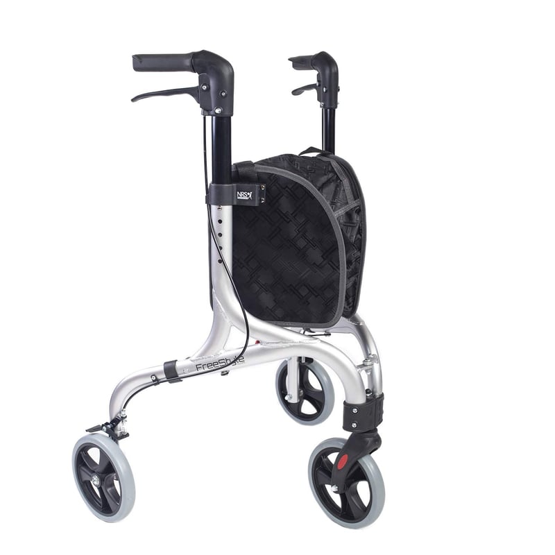 Rollator cu 3 roți NRS Healthcare Freestyle, 5 kg – auriu-șampanie