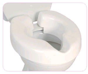 NRS Healthcare Novelle F25145 povišica za WC školjku s hvataljkama - bijela