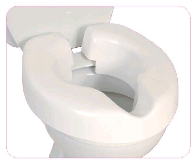 NRS Healthcare Novelle F25145 nadstavec na WC s úchytmi – biely
