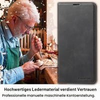 Kožené flipové puzdro Nshkeji pre Samsung Galaxy S26 Ultra 5G s ochranou displeja, 3 priehradkami na karty, funkciou peňaženky a nárazuvzdorným vyklápacím krytom 3