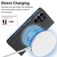 Kožené flipové puzdro Nshkeji pre Samsung Galaxy S26 Ultra 5G s ochranou displeja, 3 priehradkami na karty, funkciou peňaženky a nárazuvzdorným vyklápacím krytom 7