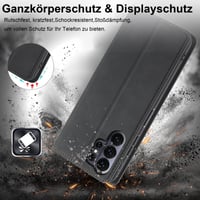 Kožené flipové puzdro Nshkeji pre Samsung Galaxy S26 Ultra 5G s ochranou displeja, 3 priehradkami na karty, funkciou peňaženky a nárazuvzdorným vyklápacím krytom 2