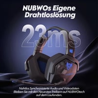 Bezdrôtové herné slúchadlá s mikrofónom NUBWO G06 – pre PS5, PS4, PC, NS, mobil – 2,4 GHz + Bluetooth 5.3 – 100 hodín – 50 mm – modré 3