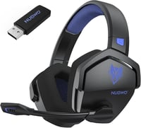 Bezdrôtové herné slúchadlá s mikrofónom NUBWO G06 – pre PS5, PS4, PC, NS, mobil – 2,4 GHz + Bluetooth 5.3 – 100 hodín – 50 mm – modré 1