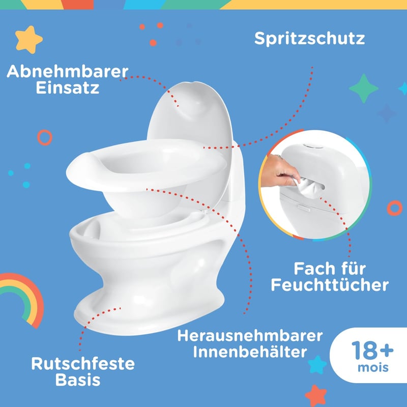 Nuby Dr. Talbot's My Real Potty - Gyerekülőke hanggal és elemekkel