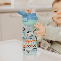 Detská fľaša na pitie Nuby Super Quench 540 ml, modrá, 2 ks, 18+ mesiacov, bez BPA, silikónový úchyt, rukoväť na prenášanie 4