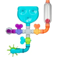 Nuby Wacky Waterworks Kúpelňová hračka s prísavkou - 10-dielna skladacia vodná hračka pre bábätká - Senzorická rozvíjajúca hračka do vane od 18 mesiacov 7