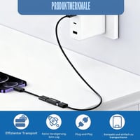 NUDVMUCH USB C – USB 3.1 A adaptér, balenie (3 ks) | USB-C samica – USB 3.0 samica prevodník, prenos dát 5 Gbps, rýchle nabíjanie, spojka káblov 4