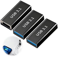 NUDVMUCH USB C – USB 3.1 A adaptér, balenie (3 ks) | USB-C samica – USB 3.0 samica prevodník, prenos dát 5 Gbps, rýchle nabíjanie, spojka káblov 7